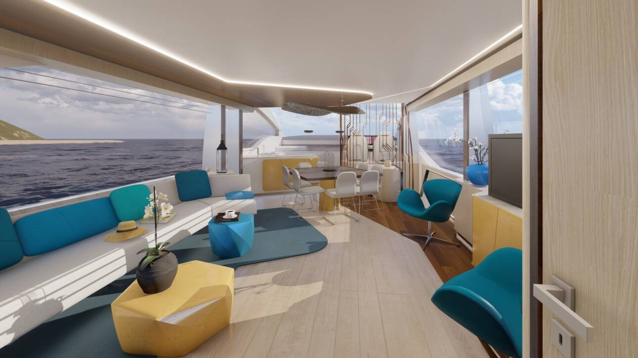 Aicon Yachts USA Vivere 80 Salon